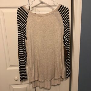 Boutique Baseball Style Top/ Tunic